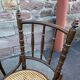 Set of 6 mismatched Viennese bistro restaurant chairs from the 1920s