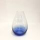 Blue glass vase