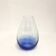 Blue glass vase