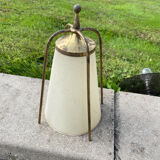 Arlus Lunel 1950 chandelier in perforated metal