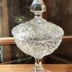 Antique cut crystal candy/sugar bowl
