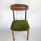 Green velvet dining chairs (set of 6)