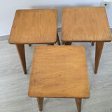 Set de tabourets en chêne