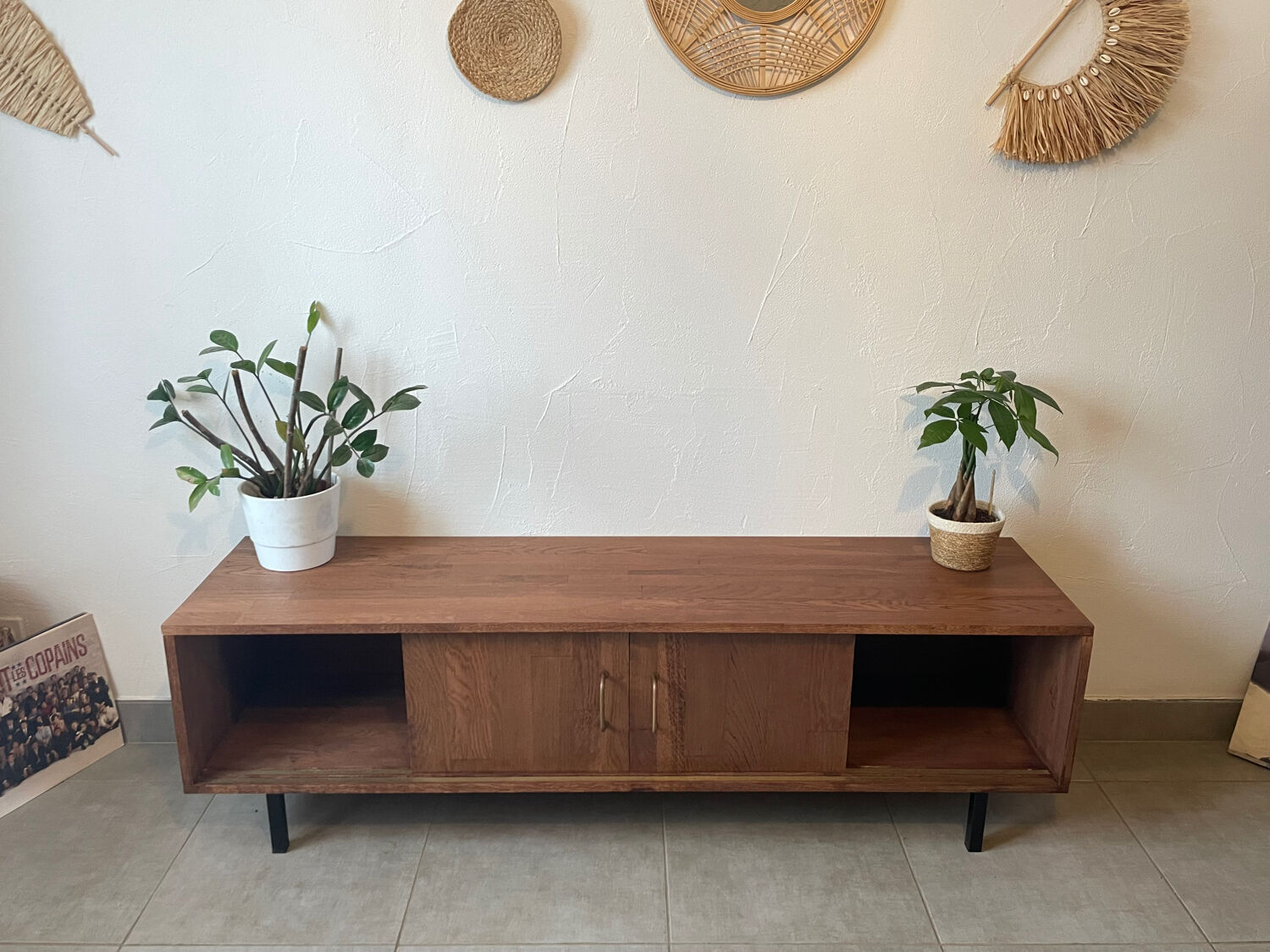 Solid oak sideboard/TV unit