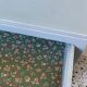 Vintage bedside 1950 gray blue patinated