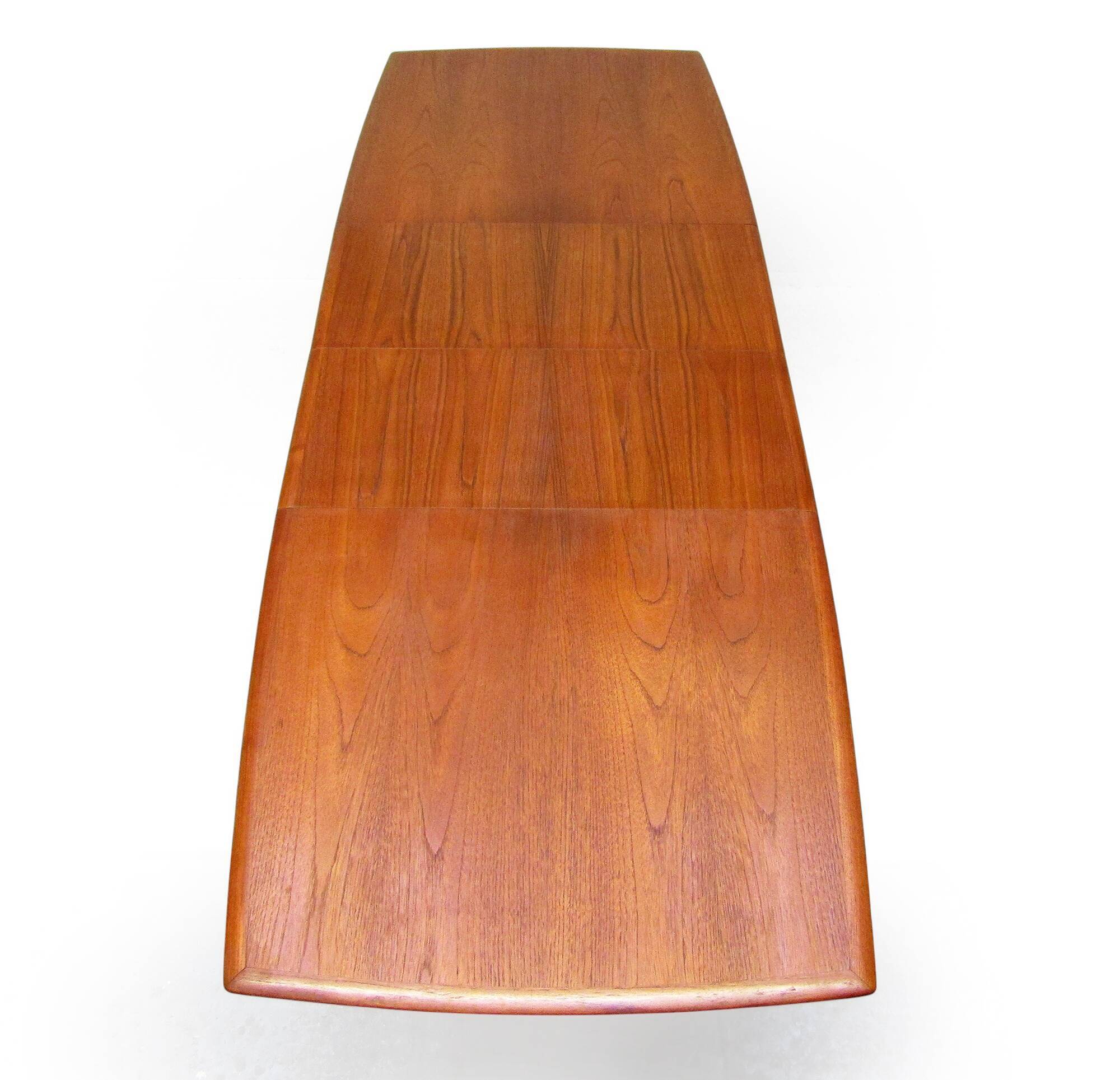 Narrow 1960s Danish Extending Table In Teak By Arne Hovmand Olsen