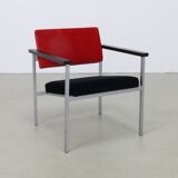 Pair of Dutch Minimalist Easy Chairs, 1960s