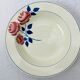 Vintage hollow round dish décor flowers HBCM pink red
