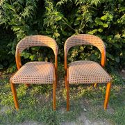 Paire de chaises vintage design années 50/60 style Baumann