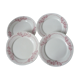 Lot of 4 flat plates Terre de Fer  modèle Palerme  de Sarreguemines