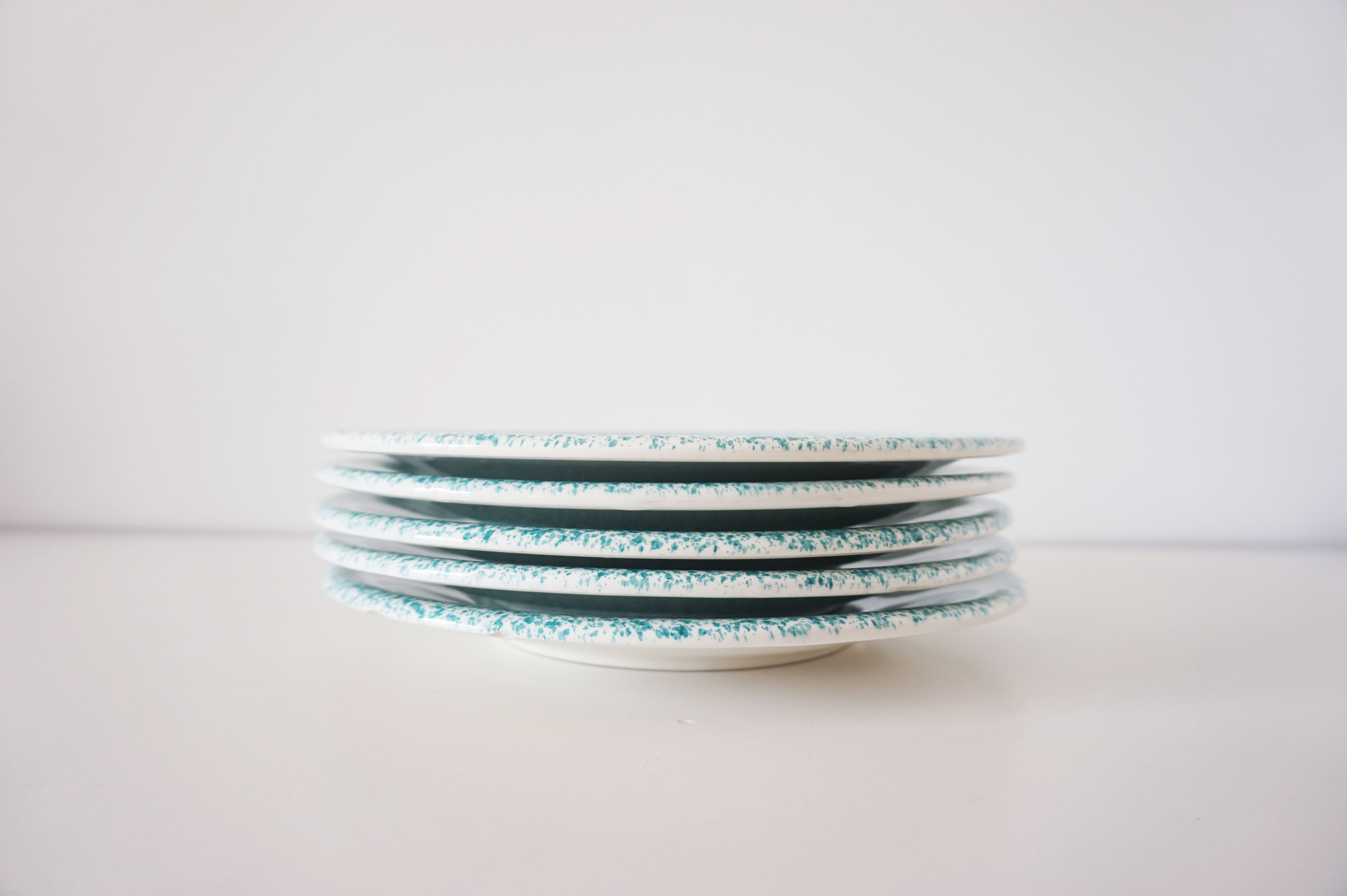 Set of 5 Italian plates Ceramica Dalia Castelforte