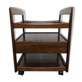 Side table with wheels from the 70s