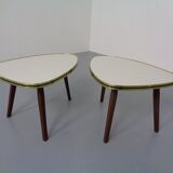 Mid-Century German Tripod Flower Side Tables, 1960s, Set of 2