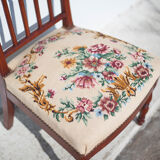 Wooden nurse chair with upholstery seat