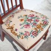 Wooden nurse chair with upholstery seat