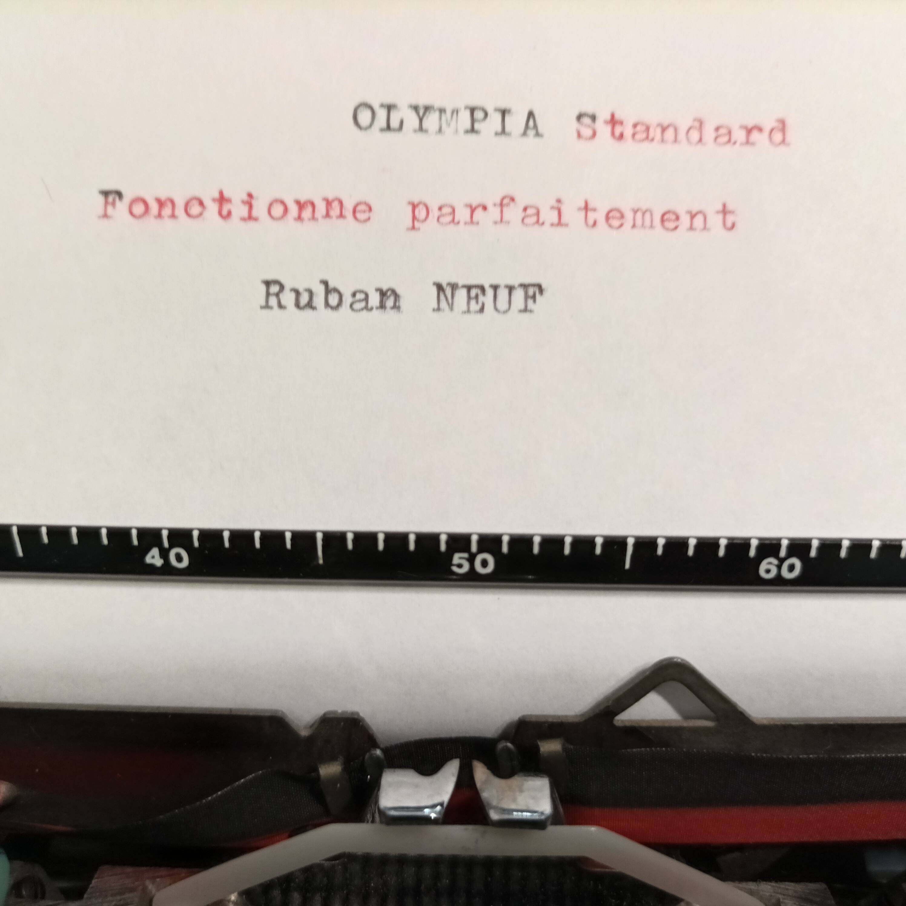 Olympia Standard Green/Blue Typewriter