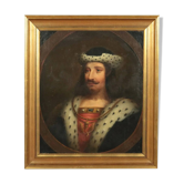 Portrait d’un monarque écossais, huile sur toile, XIXe siècle