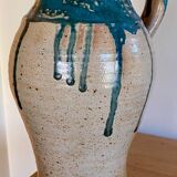 Vintage handmade ceramic jug vase pot