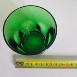 Lot of 6 vintage glasses (4-2) emerald green