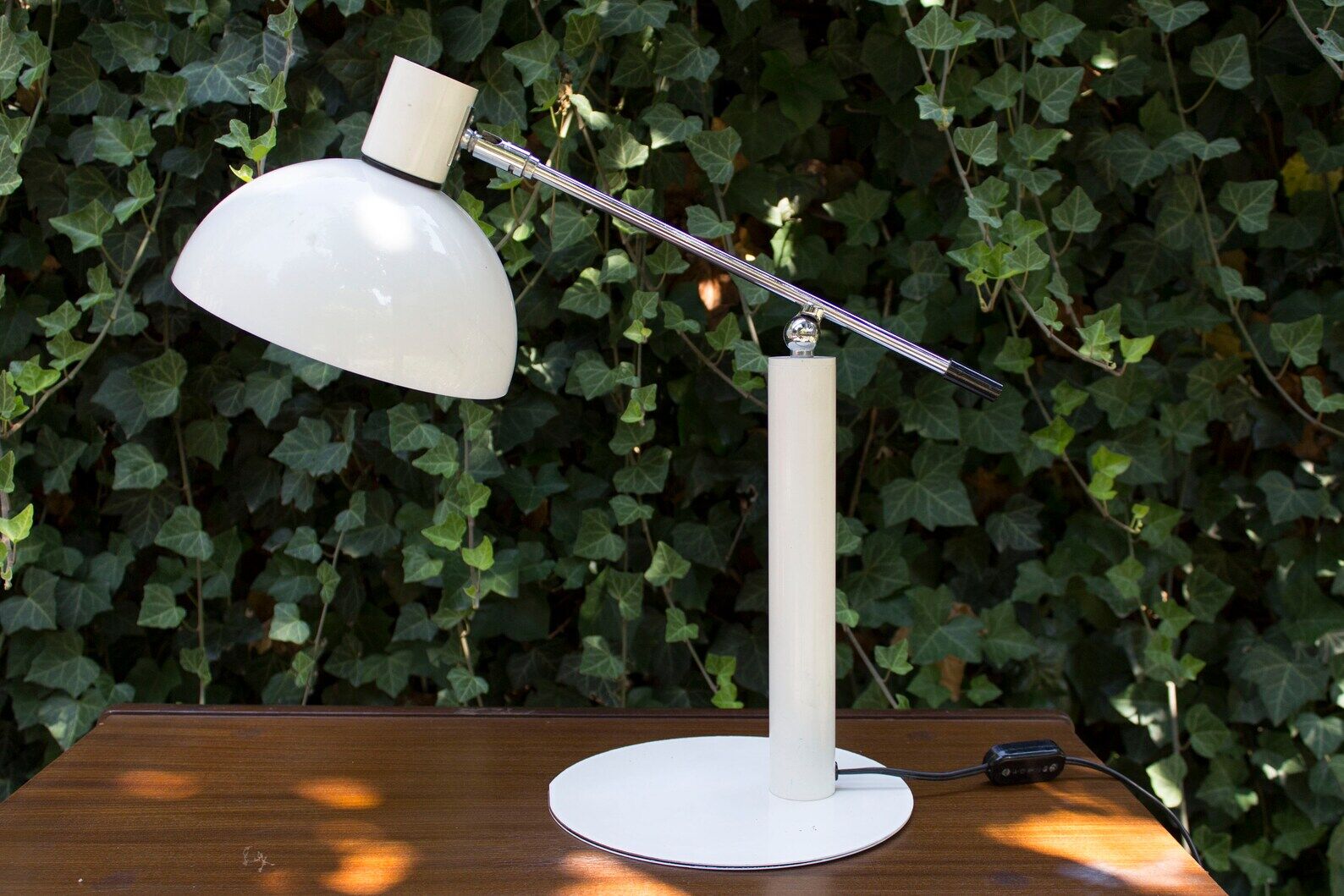 Vintage white desk lamp