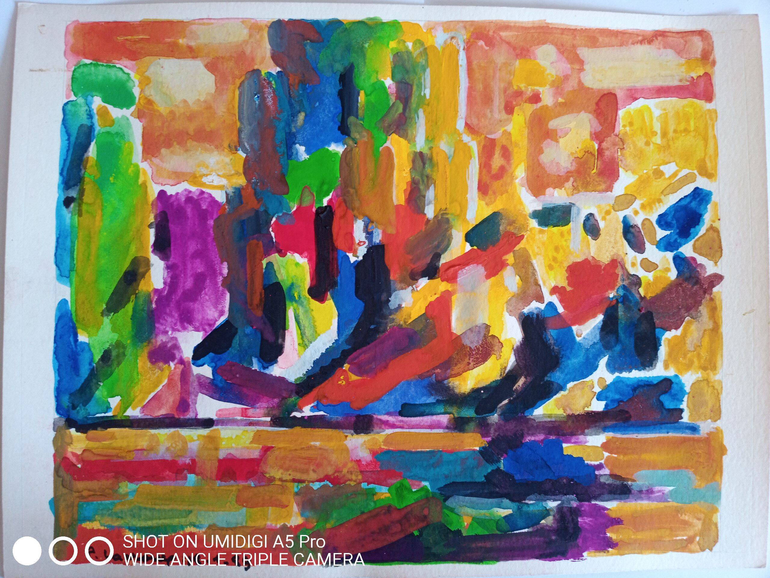 Pierre Lacroux (1909-1993) Gouache on paper 24 x 32 cm - dated 1989