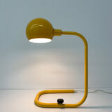 Mid-century design yellow tubular table lamp, 1970’s