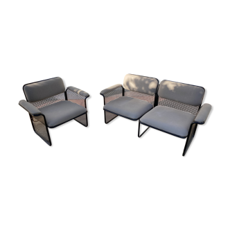 Talin Italian 2-seater sofa and designer armchair