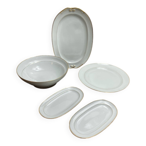 Plats de service en porcelaine