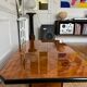 Table basse en loupe d’orme, 1970