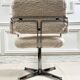Vintage armchair in faux sheep's fur
