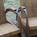 Pair of Art Deco colonial armchairs