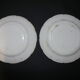 Pair of old chantilly plates (?) blue flower seedlings 18th probable