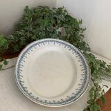Plat ovale ancien en Faïence de Gien, Modèle Byzance