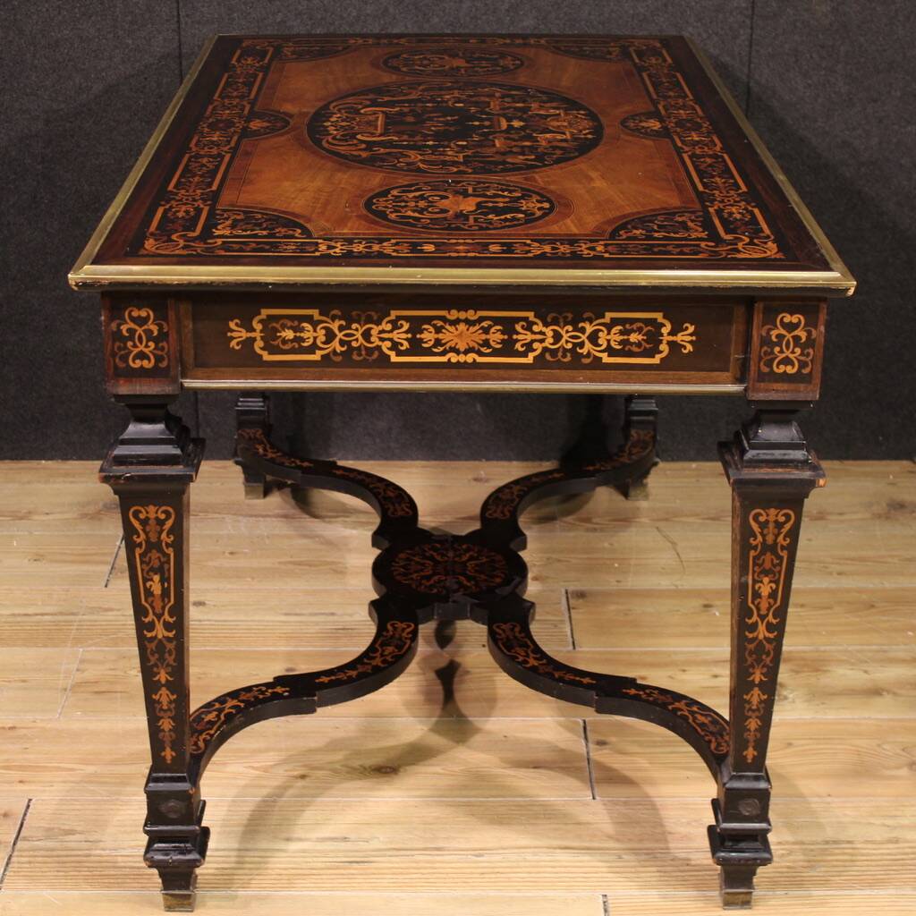 20th century French inlaid writing table