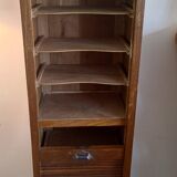 Filing cabinet with curtain