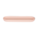 Empty oval pocket in pink polyresine