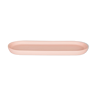 Empty oval pocket in pink polyresine