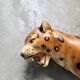 XL Italian ceramic leopard sculpture statue 1970