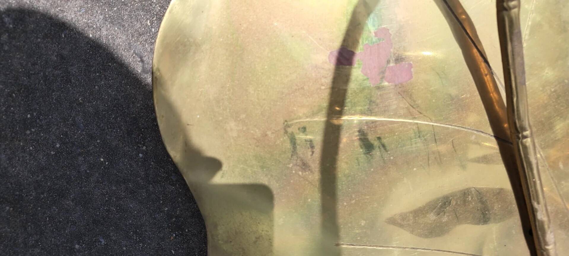 Lampadaire héron en laiton Hollywood Regency par Citonne Oggi 1970