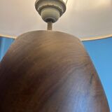 solid teak lamp from the 60s