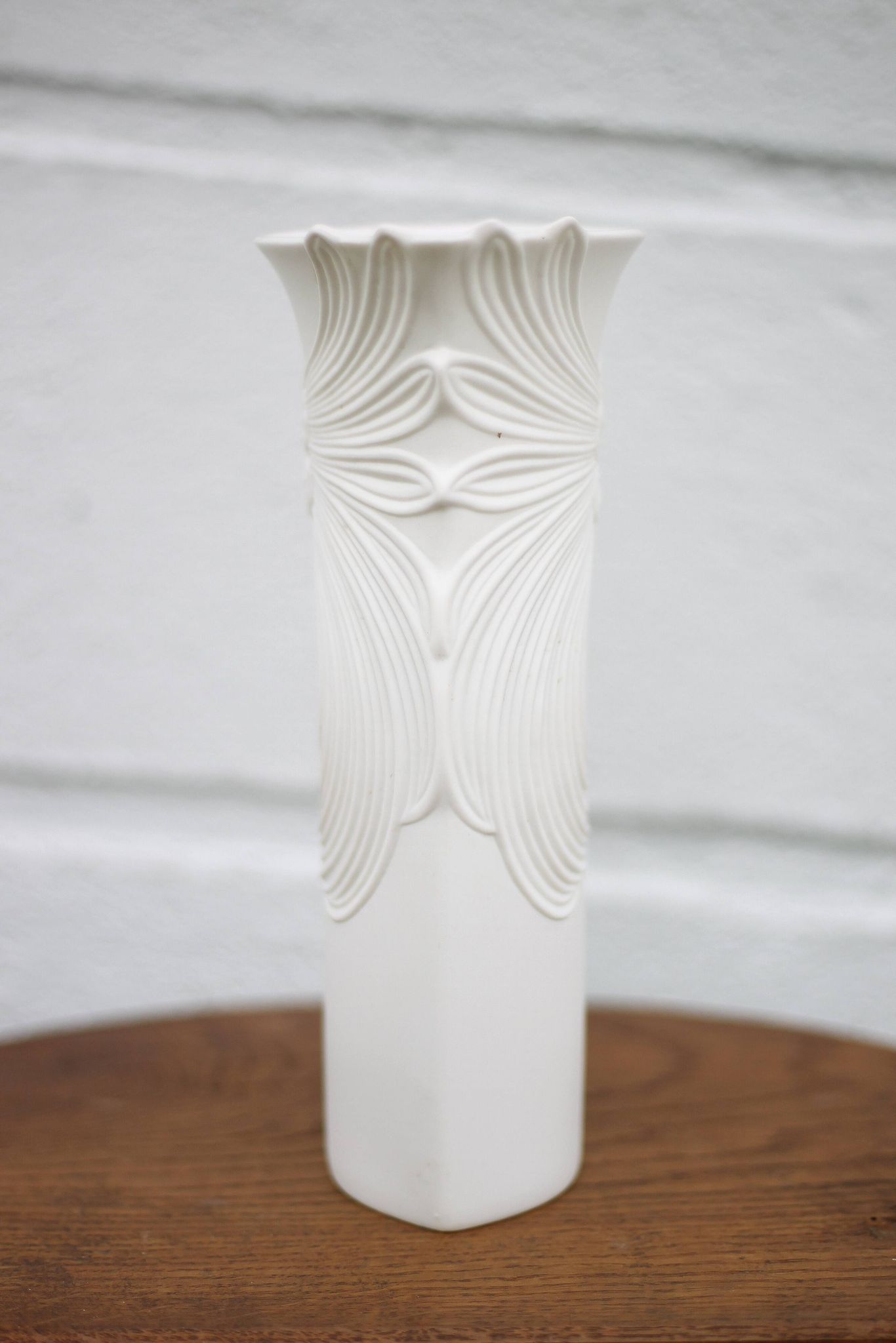 Kaiser Germany Manford Frey vase, art nouveau style biscuit vase, vintage vase, collection, 70's