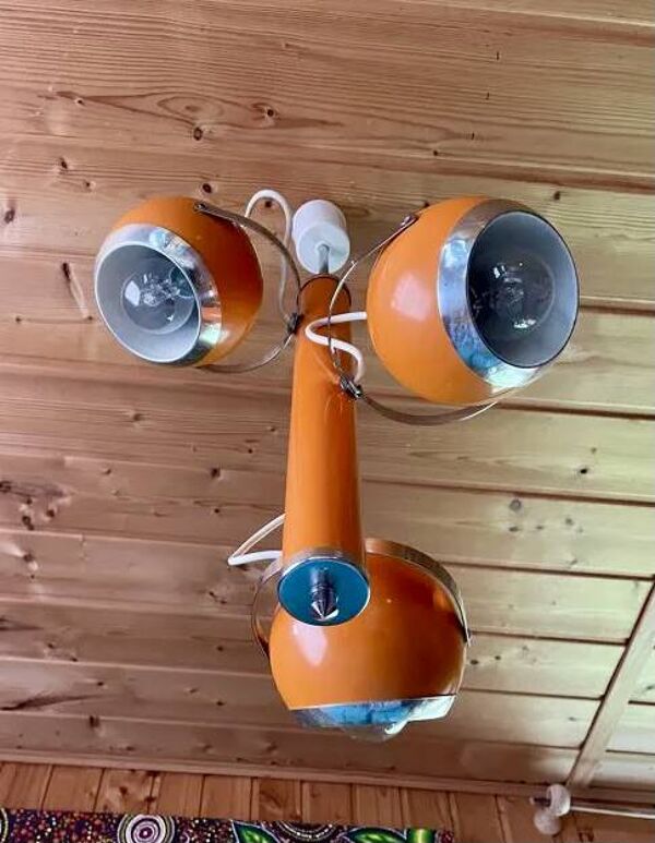 Lustre, suspension Eye-Ball, Space Age , année 70