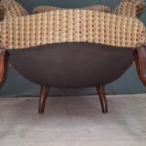 Fauteiuil toad upholstered Napoleon III