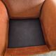 Set of 2 moustache club armchairs in velvet
