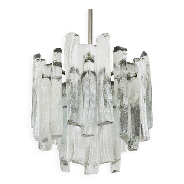 Ice glass chandelier by J.T. Kalmar