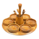 Serving tray, vintage olive wood servant