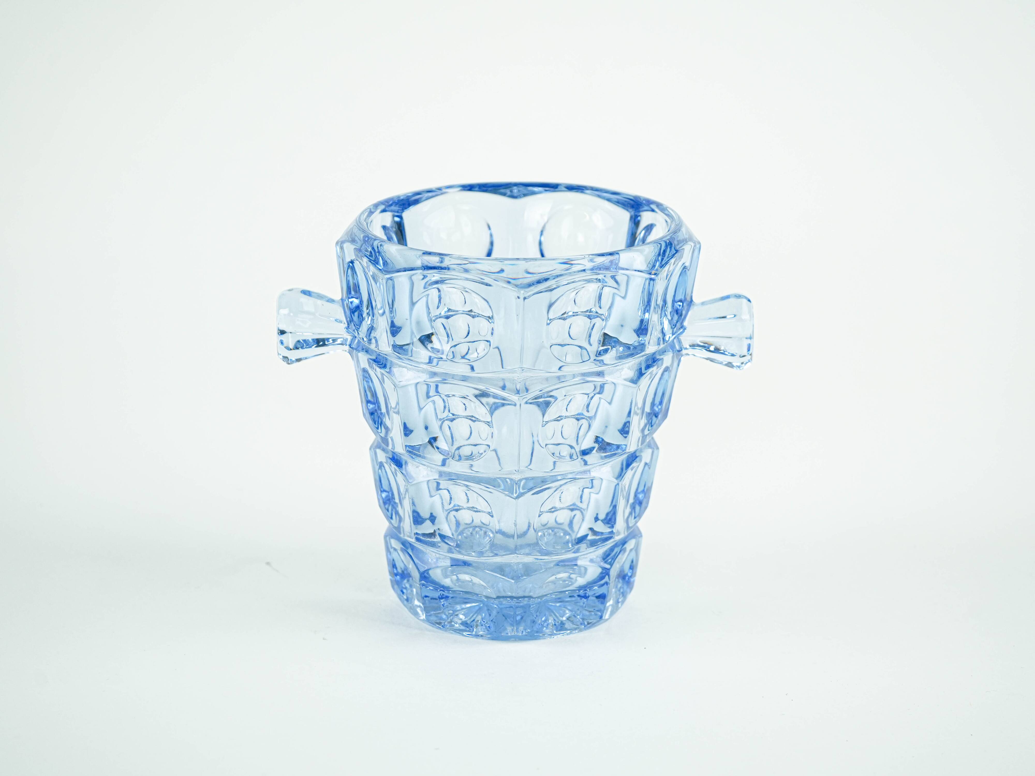 Ice bucket, Danish design, 1970s, manufactured by Holmegaard