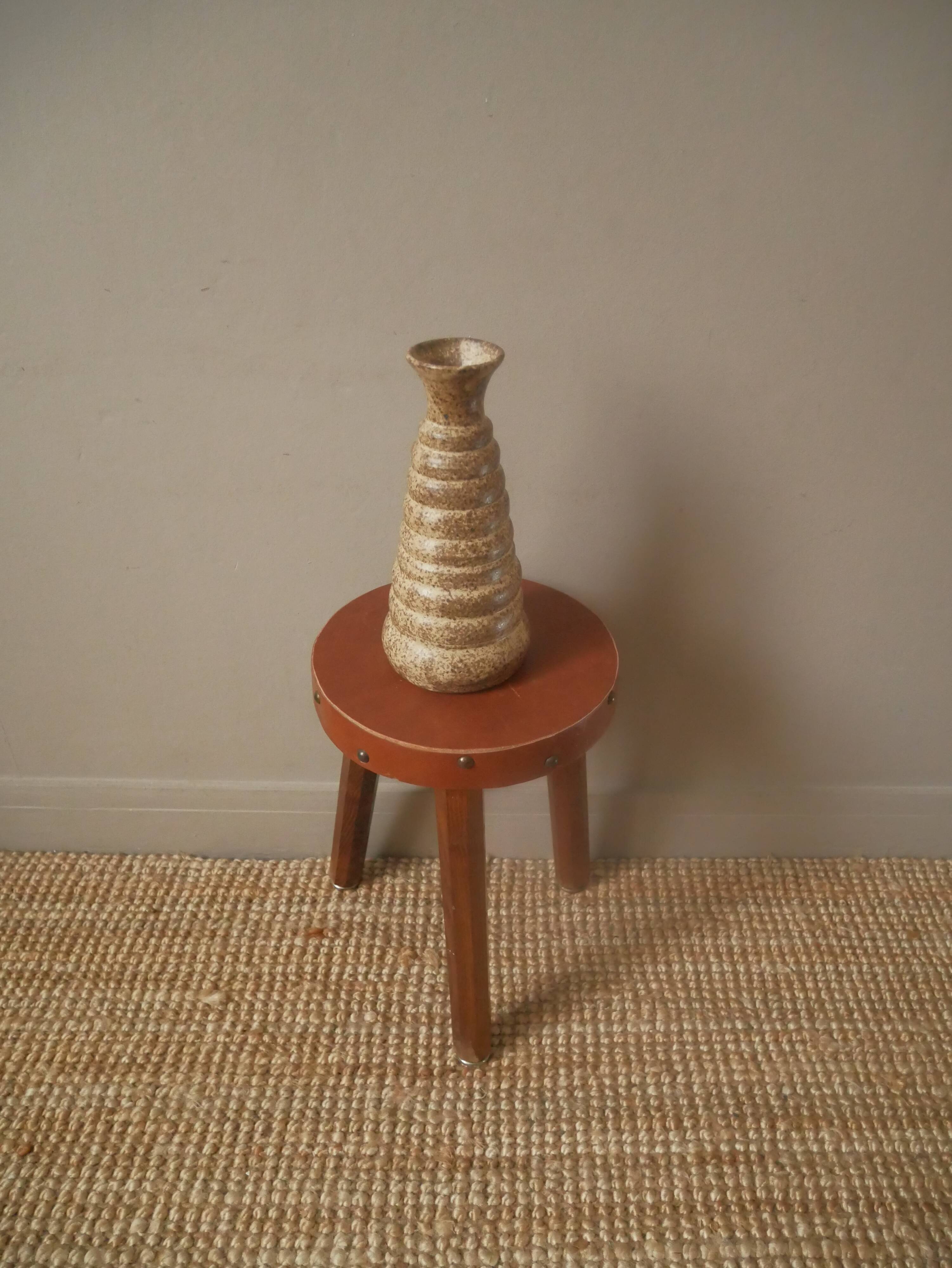 Ceramic soliflore vase handcrafted Scandinavian country decoration handmade pottery