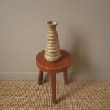 Ceramic soliflore vase handcrafted Scandinavian country decoration handmade pottery