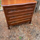 Louis XV style commode from the 1970s in solid wood.